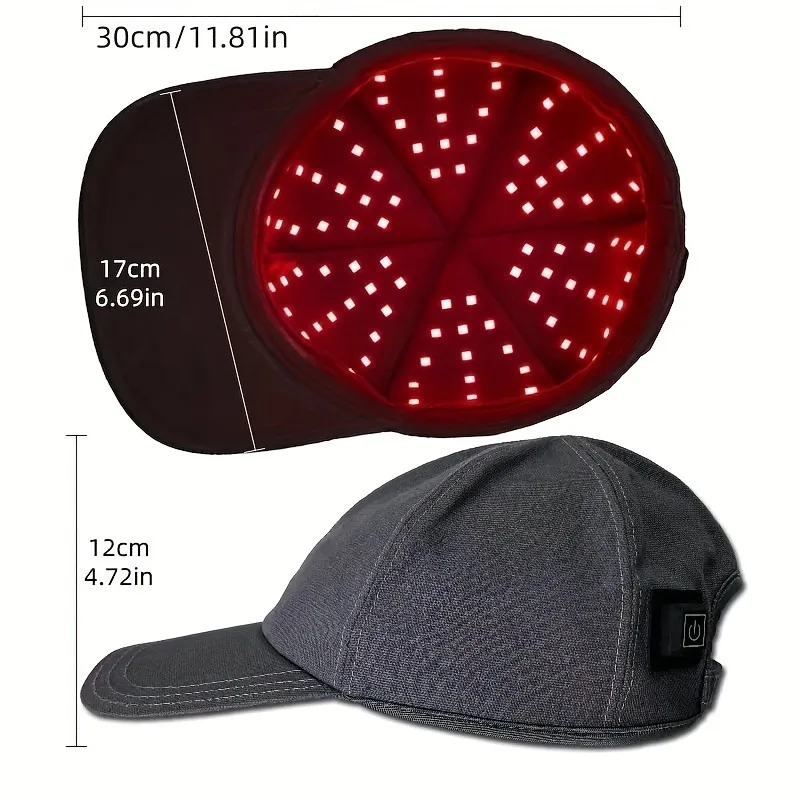 Bonnet LED à lumière rouge et proche infrarouge