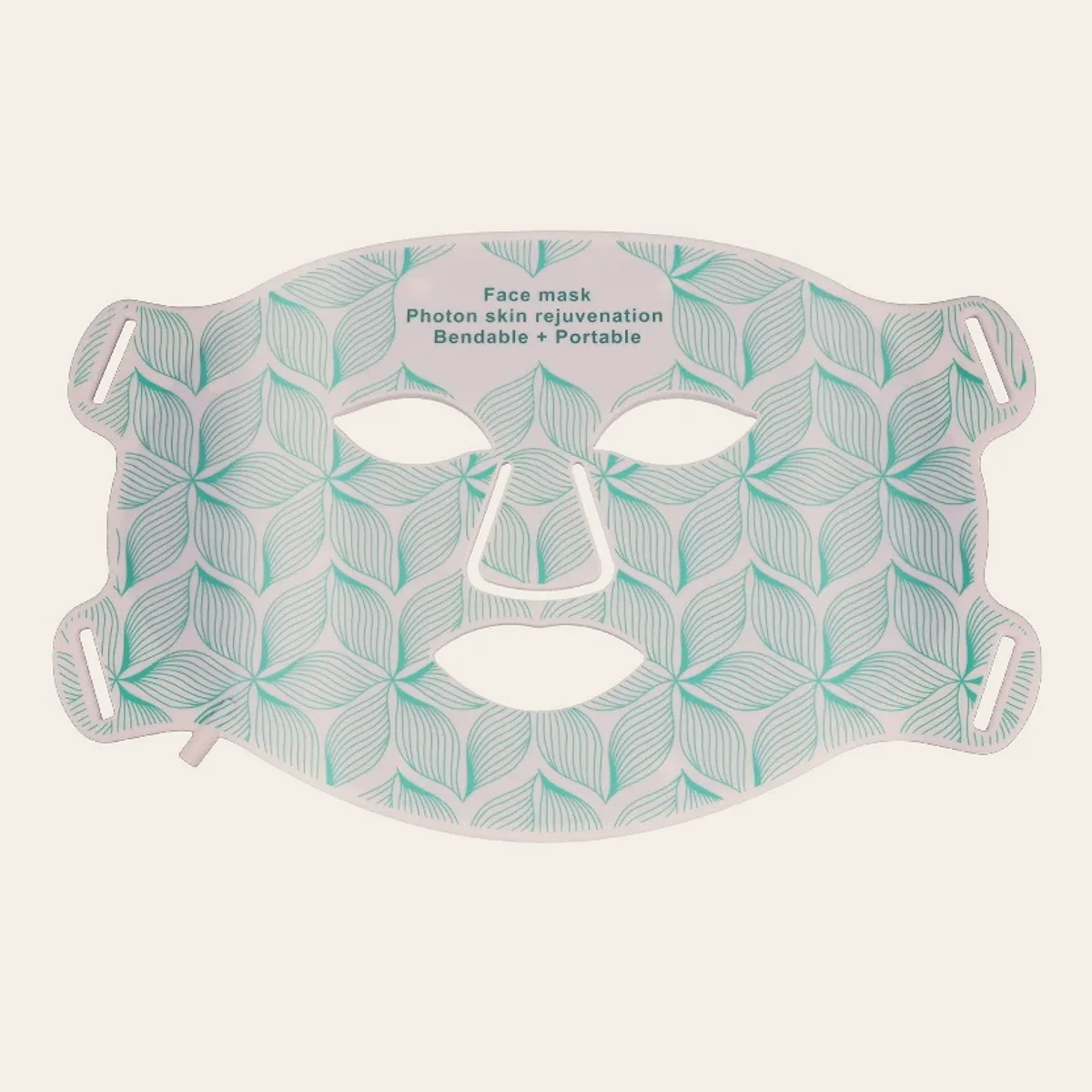 Masque LED souple pour le visage, coloris vert clair